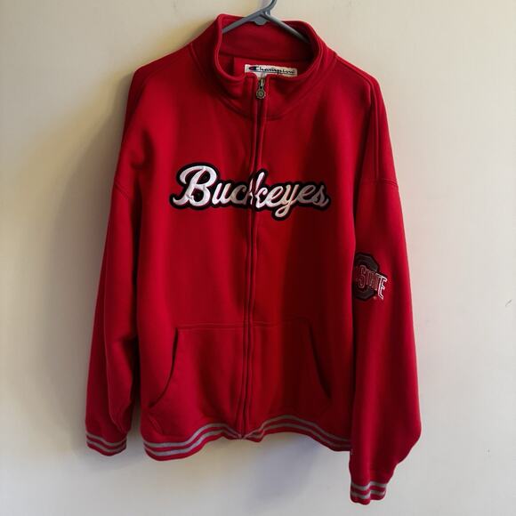 Champion Ohio State Buckeyes Jacket Mens XXL Full Zip Embroidered Brutus Vintage - Picture 4 of 13